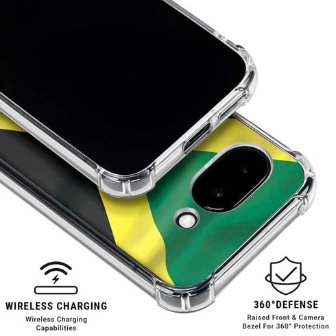 Jamaica Flag Google Pixel 9a Clear Case